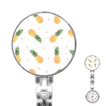 Pineapple pattern Stainless Steel Nurses Watch Front