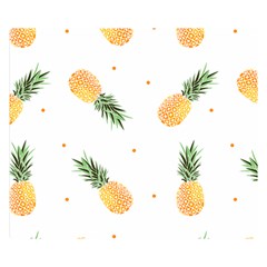 Pineapple Pattern Double Sided Flano Blanket (small)  by goljakoff