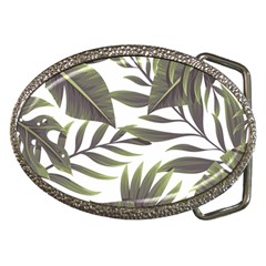 Green Leaves Belt Buckles by goljakoff