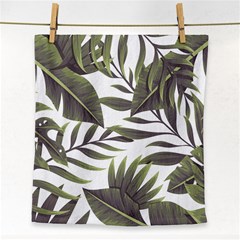 Green Leaves Face Towel by goljakoff