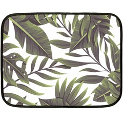 Green Leaves Fleece Blanket (mini) by goljakoff