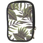 Green leaves Compact Camera Leather Case Front