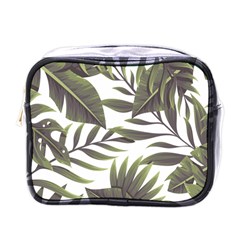 Green Leaves Mini Toiletries Bag (one Side) by goljakoff