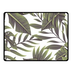 Green Leaves Fleece Blanket (small) by goljakoff