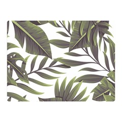 Green Leaves Double Sided Flano Blanket (mini)  by goljakoff