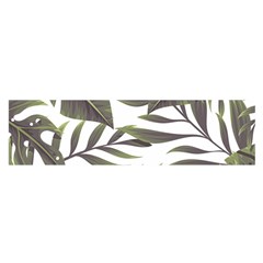 Green Leaves Satin Scarf (oblong) by goljakoff