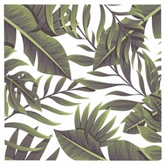 Green Leaves Wooden Puzzle Square by goljakoff