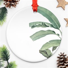 Banana Leaf Ornament (round) by goljakoff