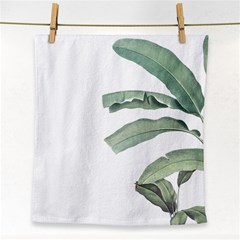 Banana Leaf Face Towel by goljakoff