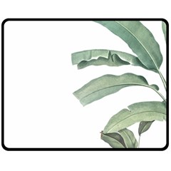 Banana Leaf Fleece Blanket (medium)  by goljakoff