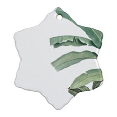 Banana Leaf Snowflake Ornament (two Sides) by goljakoff