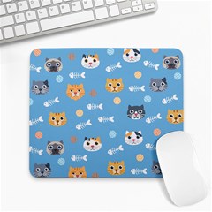 Cute Cat Pattern Large Mousepads by ExtraGoodSauce