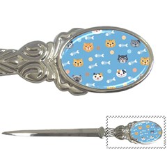 Cute Cat Pattern Letter Opener by ExtraGoodSauce