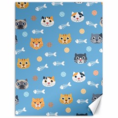 Cute Cat Pattern Canvas 18  X 24  by ExtraGoodSauce