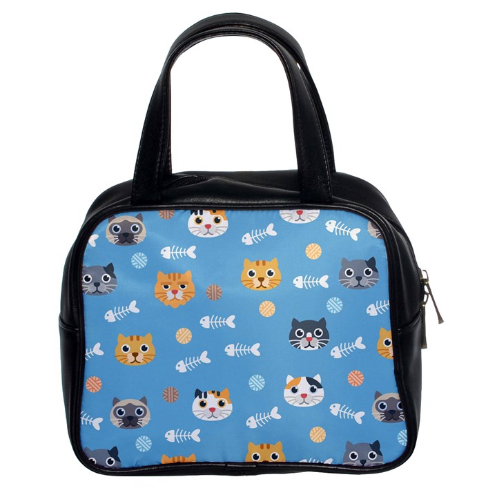 Cute Cat Pattern Classic Handbag (Two Sides)