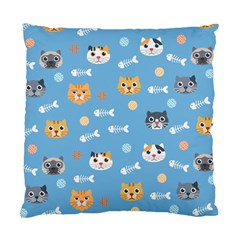 Cute Cat Pattern Standard Cushion Case (one Side) by ExtraGoodSauce