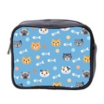 Cute Cat Pattern Mini Toiletries Bag (Two Sides) Front