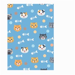 Cute Cat Pattern Large Garden Flag (two Sides) by ExtraGoodSauce