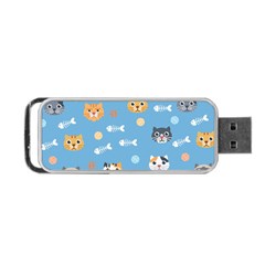 Cute Cat Pattern Portable Usb Flash (two Sides) by ExtraGoodSauce