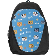 Cute Cat Pattern Backpack Bag by ExtraAwesomeSauce