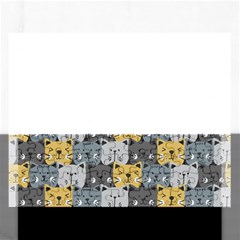 Cute Cat Pattern Rectangular Jigsaw Puzzl by ExtraAwesomeSauce