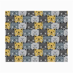 Cute Cat Pattern Small Glasses Cloth (2 Sides) by ExtraGoodSauce