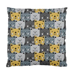 Cute Cat Pattern Standard Cushion Case (two Sides) by ExtraGoodSauce