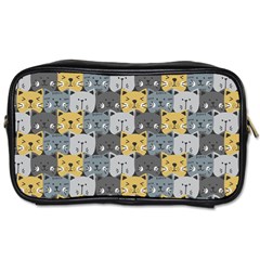 Cute Cat Pattern Toiletries Bag (one Side) by ExtraGoodSauce