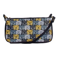 Cute Cat Pattern Shoulder Clutch Bag by ExtraGoodSauce