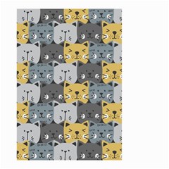 Cute Cat Pattern Small Garden Flag (two Sides) by ExtraGoodSauce