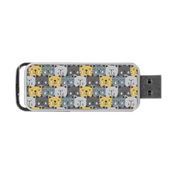 Cute Cat Pattern Portable Usb Flash (one Side) by ExtraAwesomeSauce