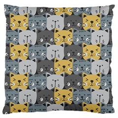 Cute Cat Pattern Standard Flano Cushion Case (one Side) by ExtraAwesomeSauce