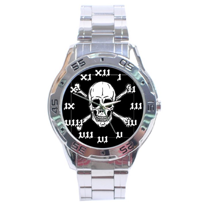 Jolly Roger Stainless Steel Watch