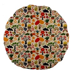 Garden Of Love Large 18  Premium Round Cushions by designsbymallika