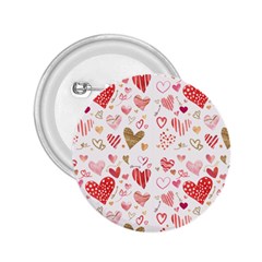 Beautiful Hearts Pattern Cute Cakes Valentine 2 25  Buttons by designsbymallika