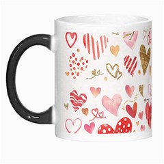 Beautiful Hearts Pattern Cute Cakes Valentine Morph Mugs by designsbymallika