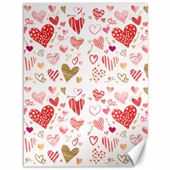 Beautiful Hearts Pattern Cute Cakes Valentine Canvas 36  X 48  by designsbymallika