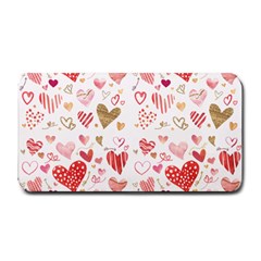 Beautiful Hearts Pattern Cute Cakes Valentine Medium Bar Mats by designsbymallika