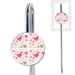 Beautiful Hearts Pattern Cute Cakes Valentine Book Mark Front