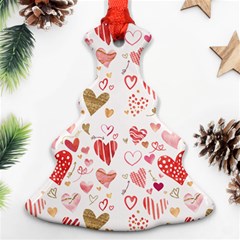 Beautiful Hearts Pattern Cute Cakes Valentine Ornament (christmas Tree)  by designsbymallika