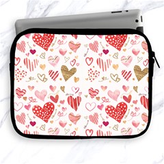 Beautiful Hearts Pattern Cute Cakes Valentine Apple Ipad 2/3/4 Zipper Cases by designsbymallika