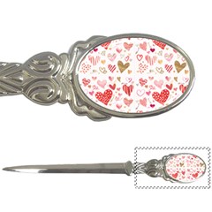 Beautiful Hearts Pattern Letter Opener by designsbymallika