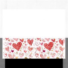 Beautiful Hearts Pattern Rectangular Jigsaw Puzzl by designsbymallika