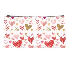 Beautiful Hearts Pattern Pencil Case by designsbymallika