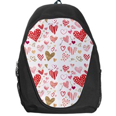 Beautiful Hearts Pattern Backpack Bag by designsbymallika