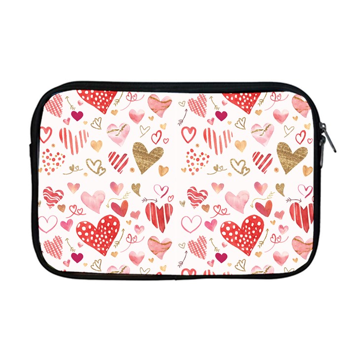 Beautiful Hearts Pattern Apple MacBook Pro 17  Zipper Case