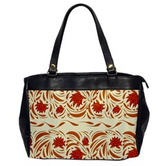 Ornamental Flowers Oversize Office Handbag by Eskimos