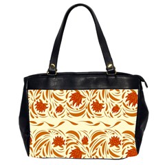 Ornamental Flowers Oversize Office Handbag (2 Sides) by Eskimos