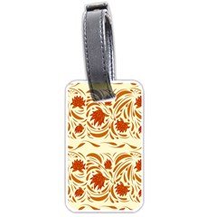 Ornamental Flowers Luggage Tag (one Side) by Eskimos