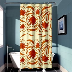 Ornamental Flowers Shower Curtain 36  X 72  (stall)  by Eskimos